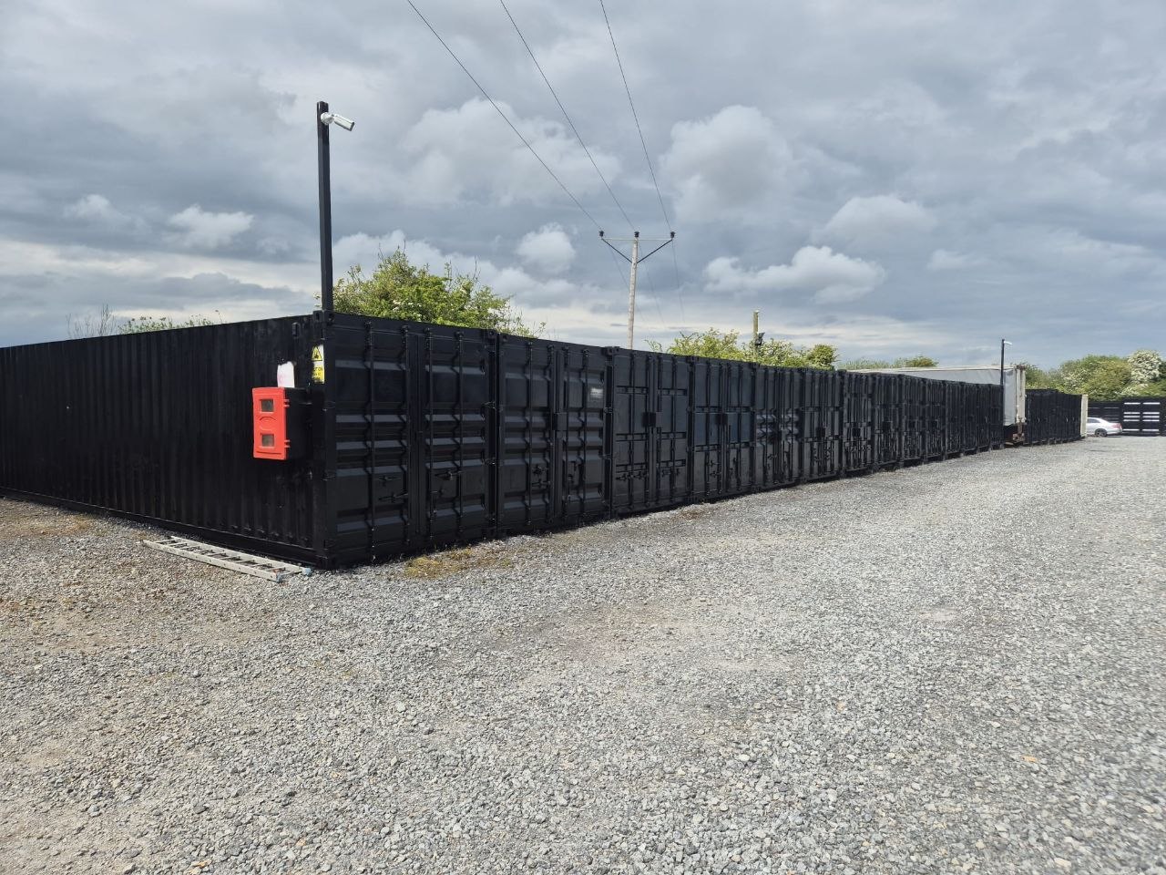 Shipping container spray painting project